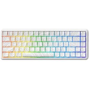 QPSJXN AK680 magneetgolftoetsenbord met 1 ms latentie -compact design ideaal voor games (Deng gao bai RGB)