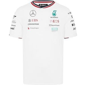 Mercedes Teamline Shirt Wit 2024 - Lewis Hamilton - George Russel - Formule 1