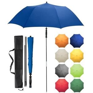 Fare Reisparasol met 50+ uv-bescherming, TÜV-certificaat voor in je koffer, in het vliegtuig, naar de camping, op het balkon, op het strand of in de tuin, blauw