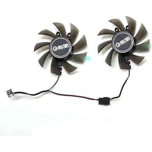 2 stuks 75mm 4-pins GA82S2H GTX1050 TI GPU-ventilator voor GALAXY KFA2 GTX 1050 1050Ti Herd grafische kaartkoelventilator