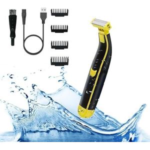 Nat en droog elektrisch scheerapparaat, volledig lichaam gewassen nat en droog scheerapparaat, elektrische scheerapparaten for mannen, nat en droog dubbel scheerapparaat, waterdicht roterend gezichtss