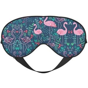 Zacht oogmasker met bloemenprint voor dames en heren, comfortabel met verstelbare riem voor reizen, yoga, dutje
