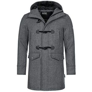 Indicode Heren Liam Coat | Dufflecoat winterjas Grey Mix XL