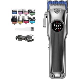 Tondeuse voor mannen, krachtige tondeuse elektrische snijmachine met led-display, tondeuse voor heren