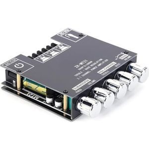 Versterker, ZK-MT21 CS8673E 2.1 Kanaals 5.0 HiFi Subwoofer Versterker Board 50WX2 + 100 W Power Audio Stereo Versterker Bass AMP AUX