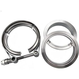 1 set 1,5-5 inch auto V-bandklem turbo-uitlaatpijp V-bandklem mannelijke vrouwelijke flens V-klemkits(1.75inch)