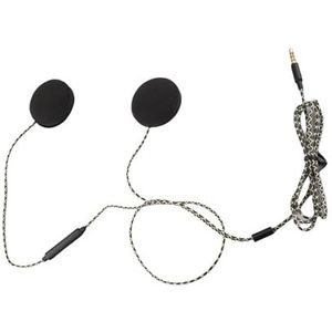 KIMISS 3,5 mm hoofdtelefoon, motorfiets helm headset hoofdtelefoon luidspreker met coole geluidskwaliteit, handsfree-functie, aangenaam om te dragen