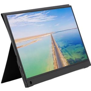 15,6 Draagbare Monitor, 1080P FHD USB C HDMI Computerscherm HDR IPS Ultraslanke Externe Monitor met Magnetische Behuizing voor PS5, voor Xbox, Telefoon, Laptop, enz.