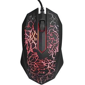Bedrade gamingmuis PC-gamingmuizen Zwarte computer Optische muis Bedrade professionele gaming voor LOL Kleurrijke achtergrondverlichting Computermuizen A30(Zwart)