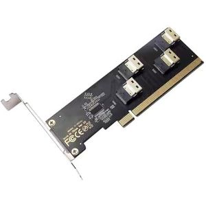 STBQHG PCIE X16 naar M.2 NVME uitbreidingskaart 4 Full Speed Poorten Transfer Uitbreidingskaart Hard voor Win7/8/10