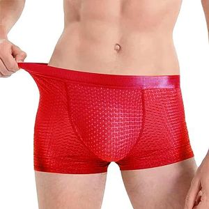 IJs zijden ondergoed,Ademende gewatteerde boxershort voor heren | Zijden herenondergoed, sexy en echtgenoot herenondergoed, zijden boxershorts voor heren Anulely