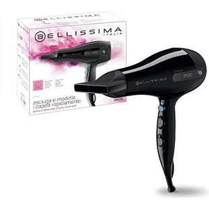 Imetec Bellissima S5 2200 Haardroger, 2200 W, voor snel drogen en duurzame styling, 8 lucht-/temperatuurcombinaties, koude luchtstoot