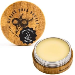 Karité Shea Butter - Kalmerende verzorging voor je lippen: Onze voedende Karité lippenbalsem is een mix van rauwe, ongeraffineerde sheaboter en biologische jojoba-olie