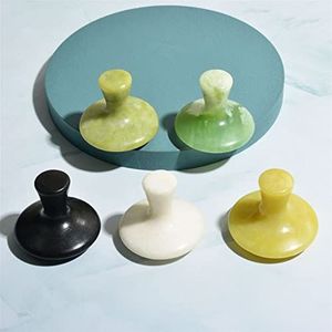 Massage Stones Jade Paddestoel Gouache Schraper Massager Gua Sha Massage Board Huidverzorging Lifting Tools 1 Stks (Kleur: Groen)