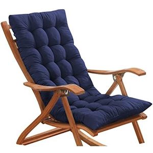 Xpnit 8 cm dik bankkussen 2/3-zits, tuin hoge rugleuning stoel zitkussen rugleuning voor terras ligstoel fauteuil (40 x 40 cm, blauw)