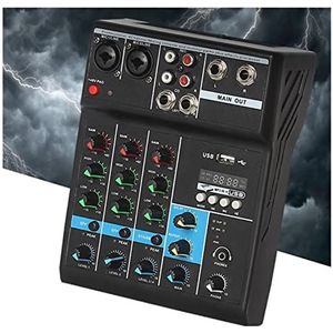 Audio DJ-mixer Professionele Mixer 4 Kanalen Bluetooth Sound Mixing Console for DJ Interface Controller Digitale Tafel Nieuwe Kaart Podcast-apparatuur