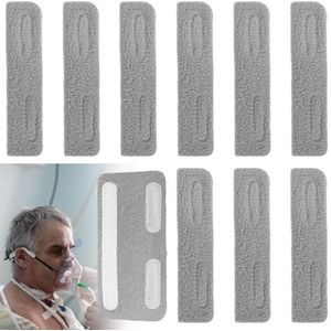 10 stuks neuscanule oorkussens zachte neuszuurstofhoezen buiskussen oorkussens wraps canule oorbeschermers voor zuurstofgebruikers om oorpijn te verlichten en wanginkeping te voorkomen