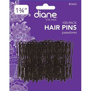 Diane 1 3/4 inch haarspelden, zwart, 100/kaart.