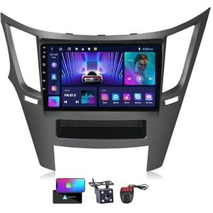 Voor Subaru Outback 4 Legacy 5 2009-2014 Android 13 Carplay Autoradio, 9 inch Scherm Radio Android Auto Bluetooth Handsfree 4G WiFi FM/RDS/DAB+ Radio HiFi Achteruitkijkcamera + DVR(NF-2)