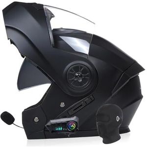 Systeemhelm - Geïntegreerde Motorhelm - Met Bluetooth - Met Luidspreker Microfoon - ECE - Integraalhelm Met Dubbel Vizier