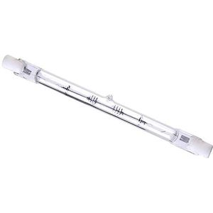 SYLVANIA Halogeenlamp, R7s fitting, 48 watt/750 lumen komt overeen met ca: 48 watt, warm wit (2900 K), levensduur 2000 uur, lineaire vorm, 12 mm diameter, 80 mm lengte, heldere kolf, dimbaar, 1 stuk