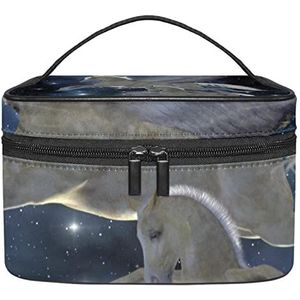 Pegasus make-up organizer tas, reismake-up tas organizer case draagbare cosmetische tas voor vrouwen en meisjes toiletartikelen, Meerkleurig, 22.5x15x13.8cm/8.9x5.9x5.4in
