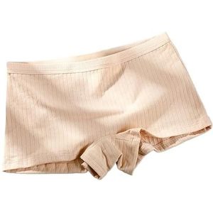 Ijszijde broeken, katoenen broeken, naadloze damesbroeken, kant for veiligheidsbroeken, zomer dames for veiligheidsbroeken (Color : Apricot, Size : XL)