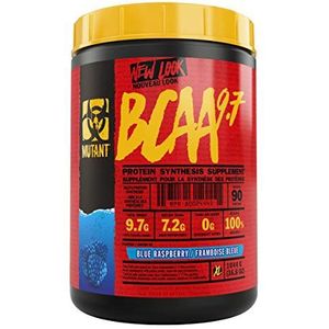 MUTANT BCAA 9.7 Supplement BCAA Powder with Micronized Amino Acid and Electrolyte Support Stack, 1044g (2.30 lb) - Blue Raspberry