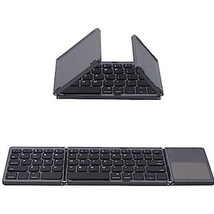 Mcbazel Opvouwbaar toetsenbord, Bluetooth 5.0 met touchpad, draagbaar, draadloos toetsenbord voor tablet/mobiele telefoon/pc/iOS/Android/MacOS/Windows