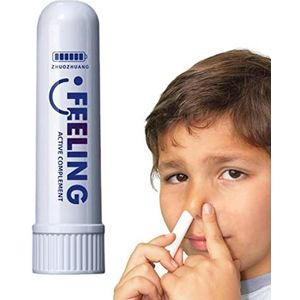 Yunmiao Energie-inhalatorstick | Etherische pepermuntolie aromatherapie neusinhalator 1,8 ml Energy inhaler stick voor het verlichten van hoofdpijn, Boost & Energy menthol, eucalyptusolie