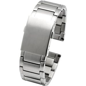 Roestvrij Stalen Horlogeband Fit for Diesel DZ4316 DZ7395 7305 4209 4215 Mannen Metalen Effen Pols Horlogeband Armband 24 Mm 26 Mm 28 Mm 30 Mm (Color : A Silver, Size : 26mm)