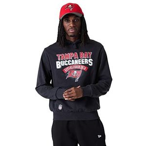 New Era Tampa Bay Buccaneers NFL Hoodie Kapuzenpullover American Football Logo Schriftzug Dunkelgrau - XL