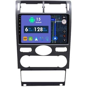 RoverOne Autoradio GPS voor Ford Mondeo Fusion 3 2000-2007 Carplay Android Auto Stereo Hoofdeenheid Bluetooth WiFi Radio Speler Sat Navigatie