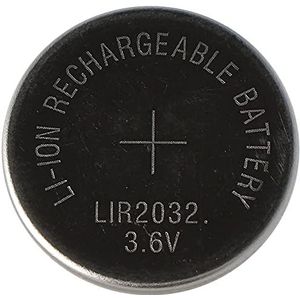 LIR2032 Li-Ion batterij 3,6 V accu LIR 2032, 3,2 x 20 mm
