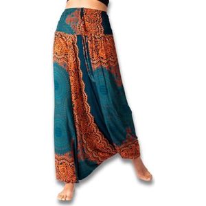 PANASIAM Aladin Pants Mandala 3, turquiose XL