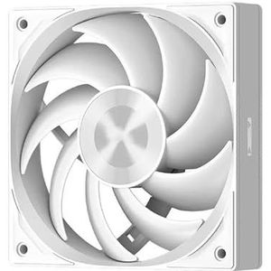 CPU-koeler, koelventilator 4-pins PWM voor F5R120 120 * 120 * 25mm DC12V(White)