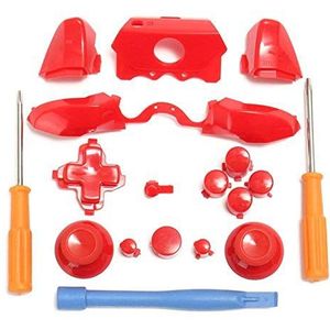 Bumpers Triggers Knoppen DPad LB RB LT RT Knoppen & T6 T8 Schroevendraaiers & Crowbar Voor Xbox One Elite 3.5mm Controller (rood)