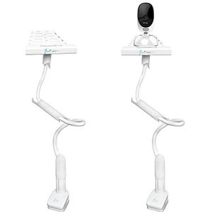 Flexi Twist Pro | Universele houder voor babyfoonhouder | Veilig met riemen en klem aan meubels | Boren niet nodig | Flexibele babycameramontage | Babyfoon Plank Pro