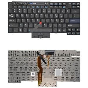 Russisch voor voor T400S T410S T410 T410i T420 T420S X220 X220T T510 W510 W500 T520 W520 45N2071 45N2141 45N2211 toetsenbord(US With Mouse)