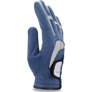 Golfhandschoen 1 stks golfhandschoenen stof blauwe handschoen links rechts voor golfspeler ademende sporthandschoen handschoenen golfhandschoenen (kleur: voor rechterhand, maat: ML 24)