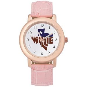 Willie's Texas Horloges voor Vrouwen Mode Sport Horloge Dames Lederen Horloge