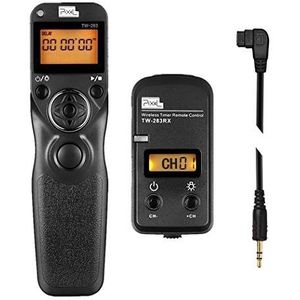 Pixel TW283-S1 Draadloze afstandsbediening Draadloze ontspanner Timer Intervalometer Compatibel met Sony a100 a200 a300 a350 a400 a450 a500 a550 a560 a580 a700 a850 a900 a37 55 a5 7 a65 a67 a77 a99