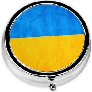 Ronde pillendoos draagbare medicijndoos voor reizen pillendoos, past zakken portefeuilles