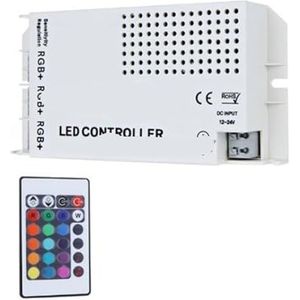 1 x infrarood afstandsbediening RGB LED-verlichting en muziekbesturing DC12V-24V 3 kanalen uitgangsstroom max. 9A samen