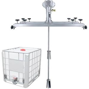 Tank-luchtmixer, pneumatische mixer met 250 gallon en 3/4 pk, verfmengmachine met 2600 omw/min voor verfcoatingsmaterialen en vloeibare lak.