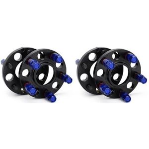 Hubcentric Spoorverbreders M14 * 1.25 Lug Bolt Voor BMW F Serie F30 F32 F33 F80 F10 Gesmeed Aluminium 4 Stks 20 Mm 5x120mm 72.56mm CB Hubcentric Spacers (Color : Blauw)