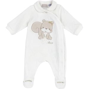 Chicco, Babyrompertje met praktische opening aan de voorkant met knopen, van zachte stof, machinewasbaar, babykleding 0-24 maanden, geboortecadeau, ontworpen in Italië, wit (2), 0 Maanden