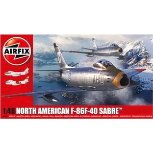 Airfix Modelset - A06107 de Havilland Vampire F.3 Modelbouwset - Plastic modelvliegtuigsets voor volwassenen en kinderen vanaf 8 jaar, set inclusief sprues en stickers - Schaalmodel 1:48