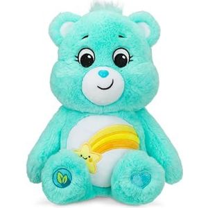 Basic Fun! 22086 Care Bears 14 Inch Medium Plush Wish Bear, Collectable Cute Plush Toy, Cuddly Toys for Children, Soft Toys for Girls and Boys,Blue,Aged 4 Years +