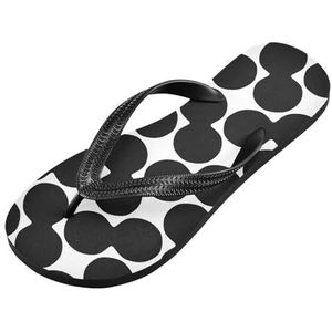 LI ZHI XIN Volwassen Zomer Flip Flops Indoor Outdoor Slippers House Schoenen Met PVC Antislip Zool Polka Dot, Meerkleurig, X-Small